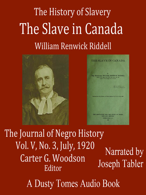 Title details for The Slave in Canada by William Renwick  Riddell - Available